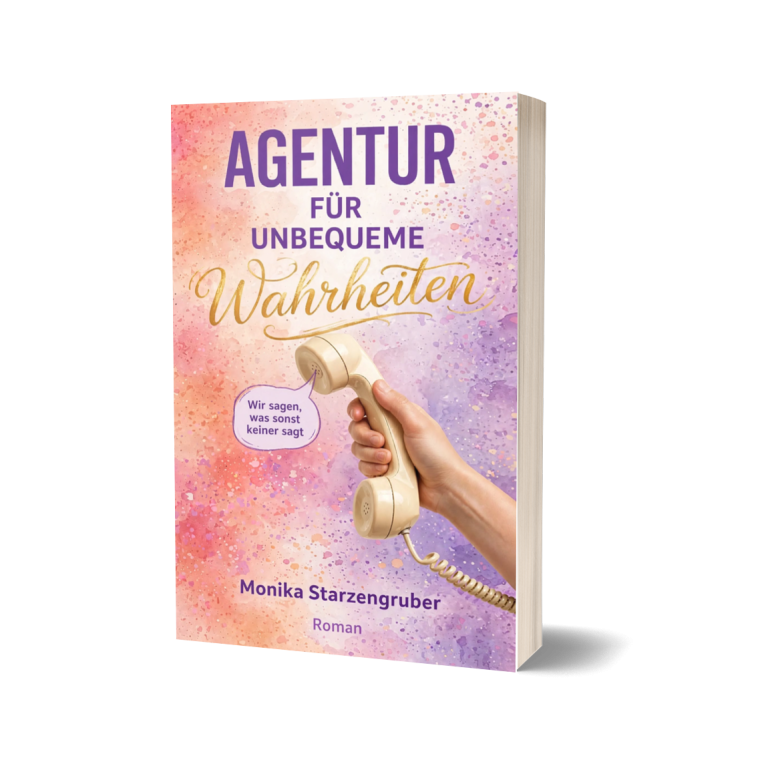 Humorvoller Roman Buchcover mit dem Titel: Aschenputtel mit Businessplan. Gelbe Villa, Glasschuh und volle Sektgläser, die anstossen.