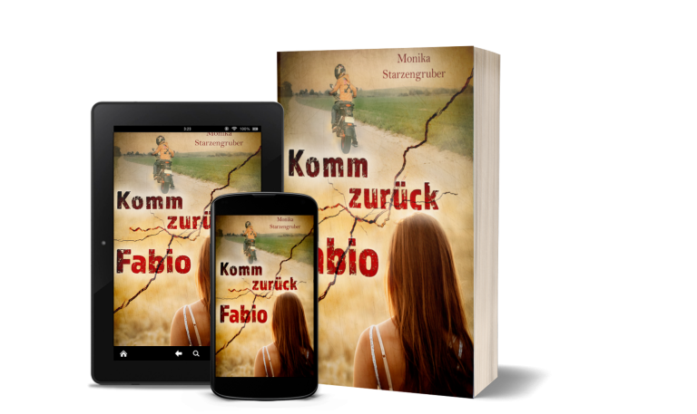 Jugendbuch mit dem Titel "Komm zurück, Fabio".